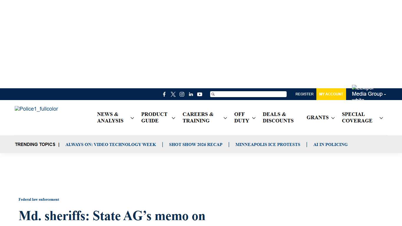 Maryland sheriffs: State AG's memo on cooperating with federal agencies is 'intimidation'